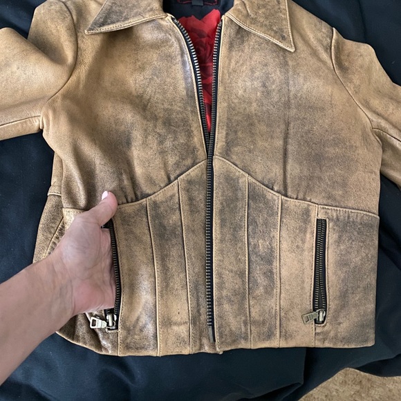 ๐AUTHENTIC VINTAGE GUESS genuine leather jacket - Picture 5 of 13